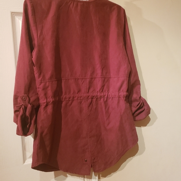 Maurices Round Neck Solid Drawcord Waist Jacket - Picture 5 of 9
